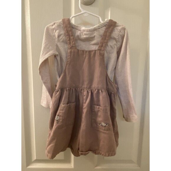 Next UK Girls Applique Woodland Animals Shortall Romper 2 Pc Set Size 2-3 years - Picture 9 of 12